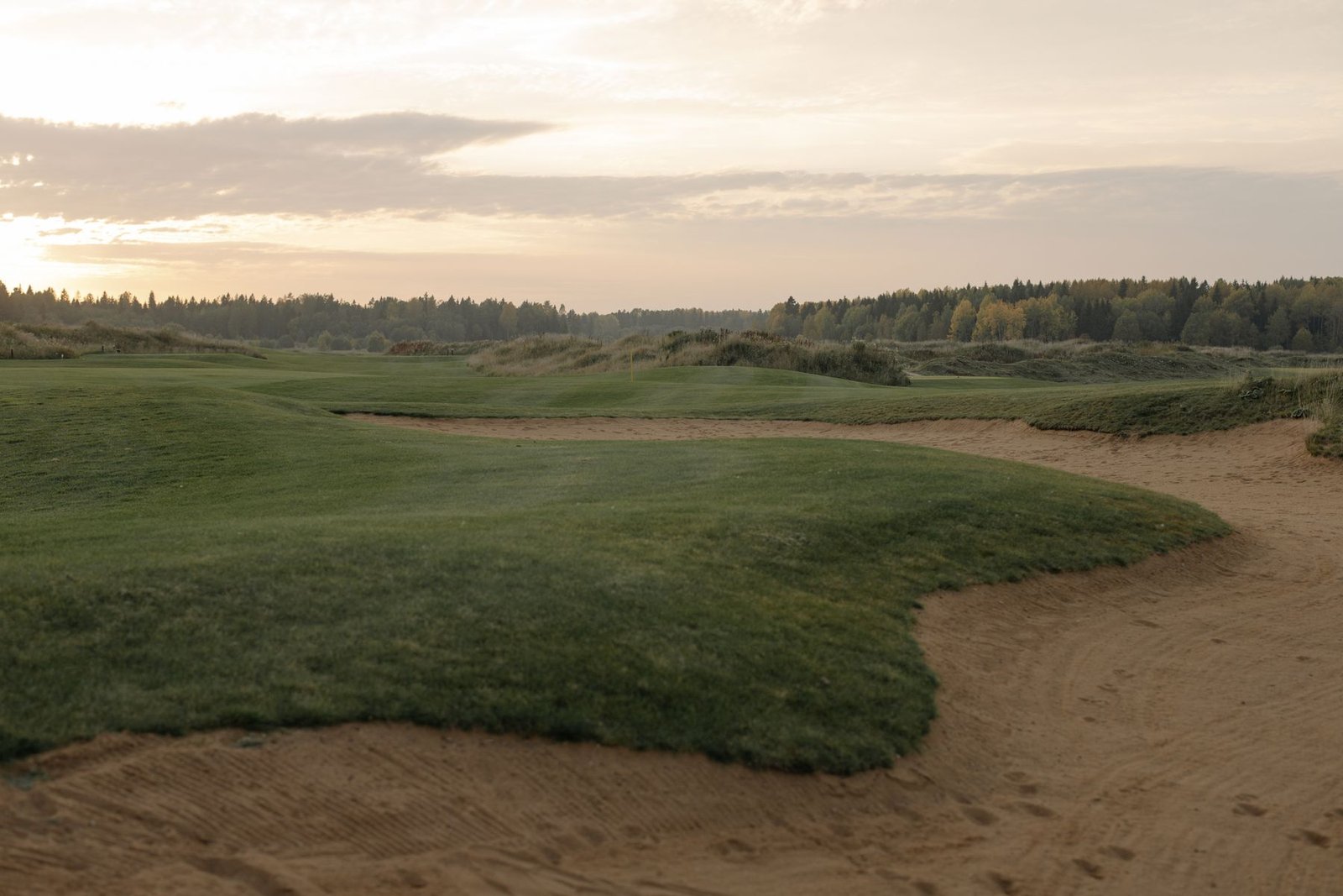 Fairway at sunset